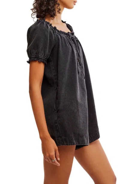 Free People Daisy Denim Babydoll Romper