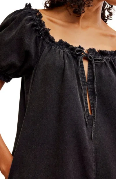 Free People Daisy Denim Babydoll Romper
