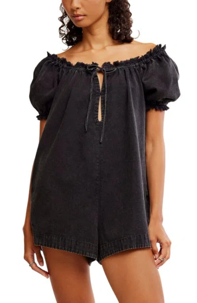 Free People Daisy Denim Babydoll Romper