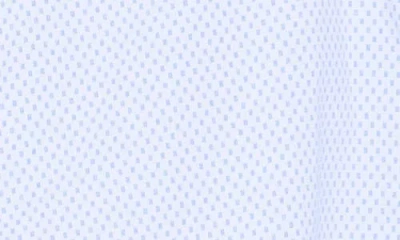 Denim And Flower Geometric Print Button-up Shirt In Blue