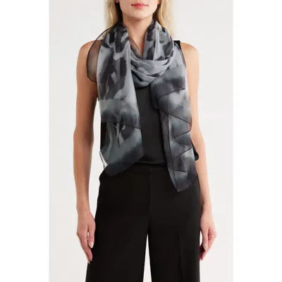 Vince Camuto Animal Print Chiffon Scarf