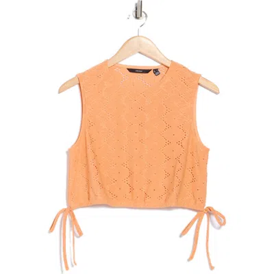 Vero Moda Kim Eyelet Sleeveless Crop Top