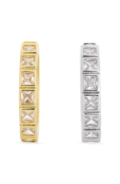 Nordstrom Rack 2-piece Square Cz Eternity Ring Set