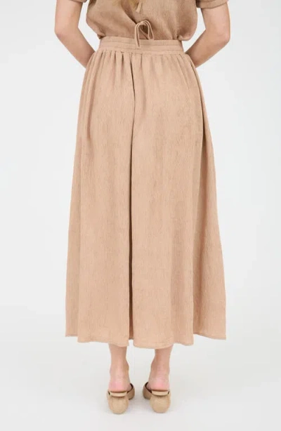 Blu Pepper Pleated Maxi Skirt
