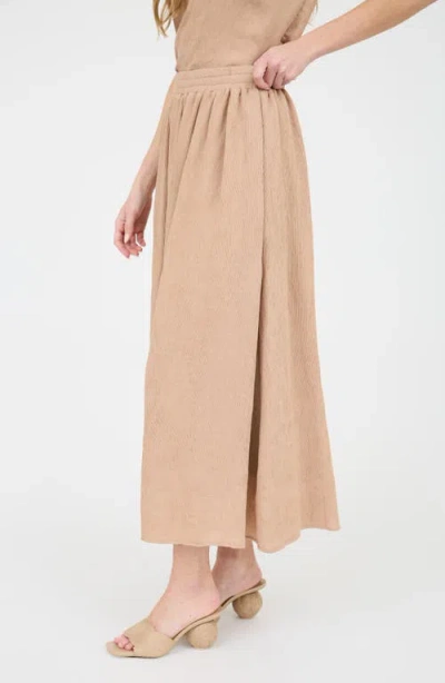 Blu Pepper Pleated Maxi Skirt