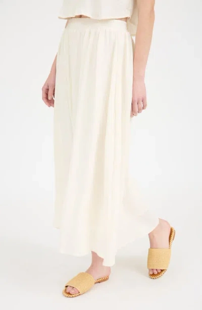 Blu Pepper Pleated Maxi Skirt