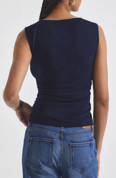 Derek Lam 10 Crosby Sophia Top In Night Sky In Blue