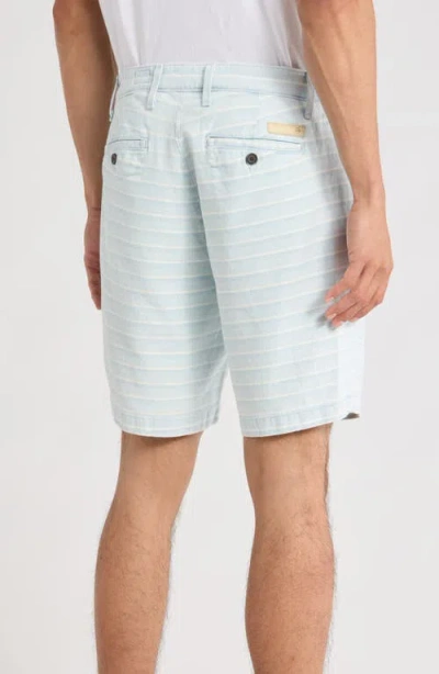 Ag Wanderer Stripe Slim Fit Chino Shorts In Blue