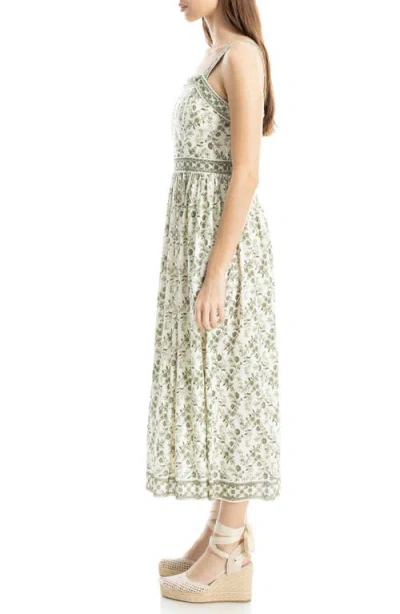 Max Studio Print Fit & Flare Maxi Dress