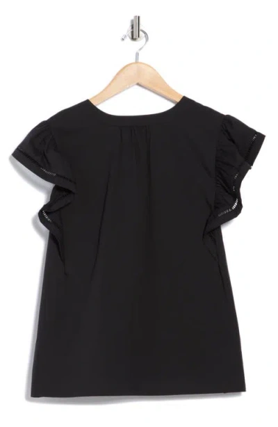 Dr2 By Daniel Rainn Poplin Ruffle Top