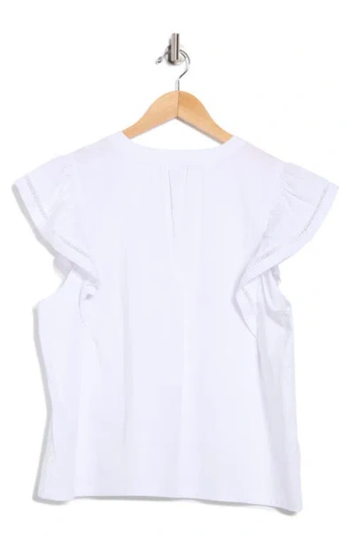 Dr2 By Daniel Rainn Poplin Ruffle Top
