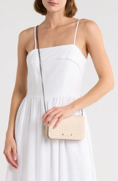 Longchamp Quilted Leather Flap Wallet On A Chain