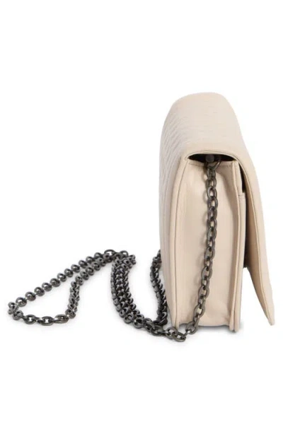 Longchamp Quilted Leather Flap Wallet On A Chain