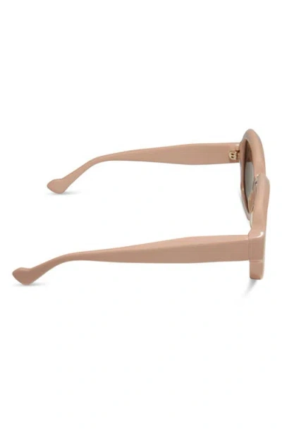 Diff 52mm Gisele Polarized Round Sunglasses