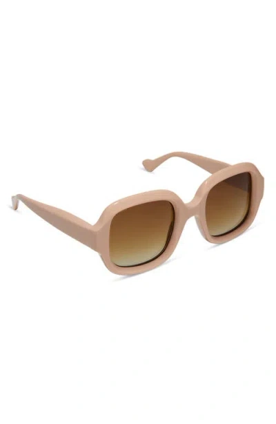 Diff 52mm Gisele Polarized Round Sunglasses