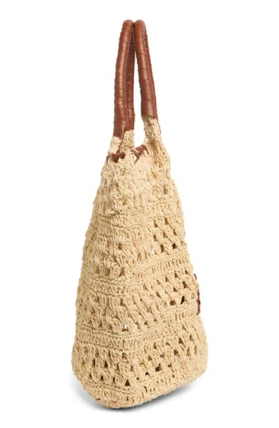 Collection Xiix Crochet Raffia Tote Bag