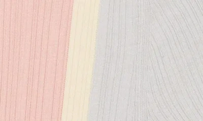 T Tahari Colorblock Elbow Sleeve Ribbed Sweater