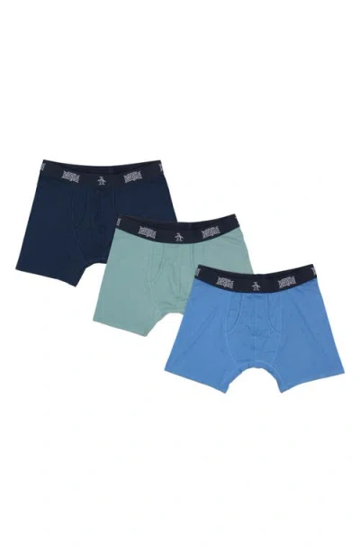 Original Penguin Super Soft 3-pack Boxer Briefs In Multi