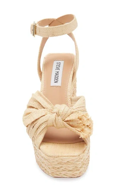 Steve Madden Romey Raffia Platform Ankle Strap Sandal