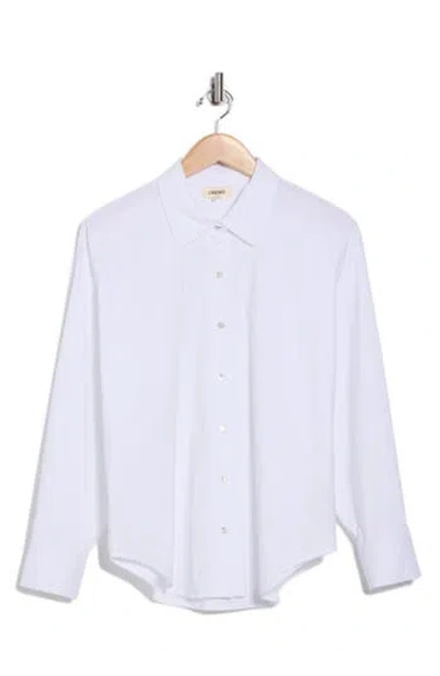 L Agence L'agence Ripley Oversize Button-up Shirt In White