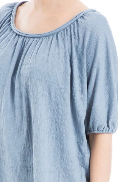 Max Studio Textured Knit Bubble Sleeve Knit Top