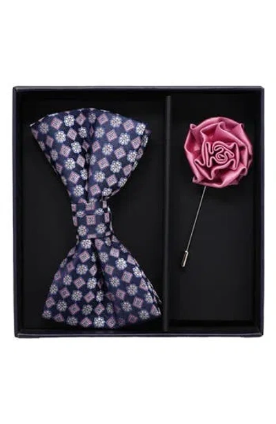 Ben Sherman Bow Tie & Lapel Pin Set