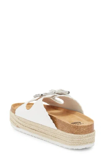 Asos Design Traffic Double Buckle Espadrille Flatform Sandal