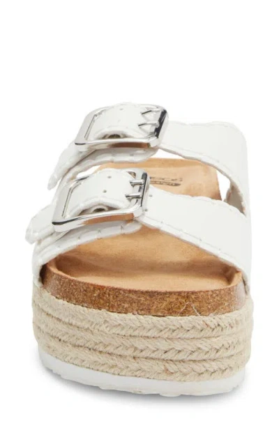 Asos Design Traffic Double Buckle Espadrille Flatform Sandal