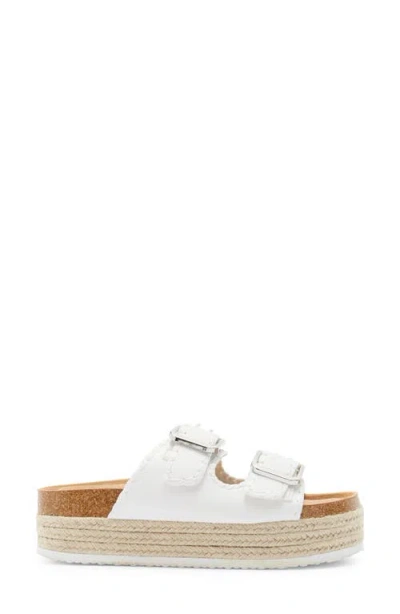 Asos Design Traffic Double Buckle Espadrille Flatform Sandal