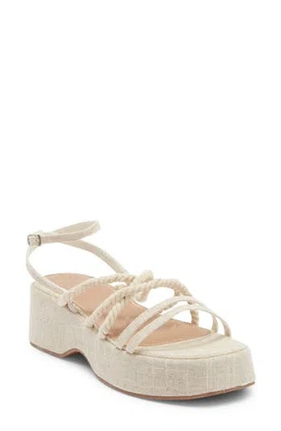Asos Design Tari Rope Strap Wedge Platform Sandal
