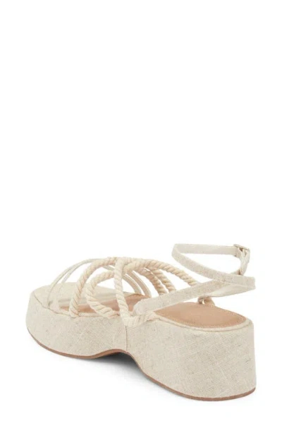 Asos Design Tari Rope Strap Wedge Platform Sandal