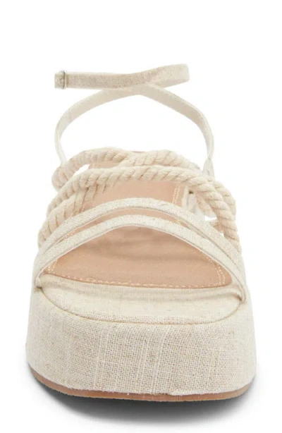 Asos Design Tari Rope Strap Wedge Platform Sandal