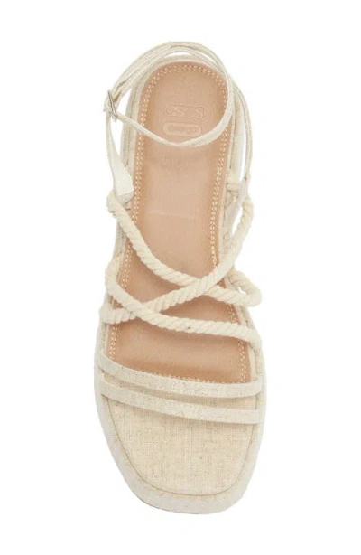 Asos Design Tari Rope Strap Wedge Platform Sandal