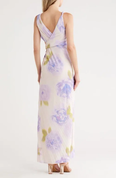 Asos Design Twist Shoulder Maxi Dress