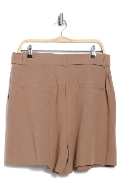 Asos Design Belted Pleated Shorts