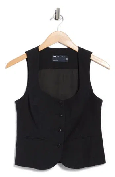 Asos Design Scoop Neck Waistcoat