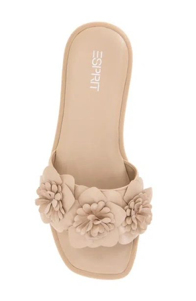 Esprit Heather Floral Appliqué Slide Sandal