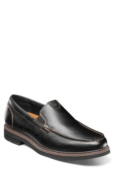 Nunn Bush Owen Ii Moc Slip-on Loafer In Black