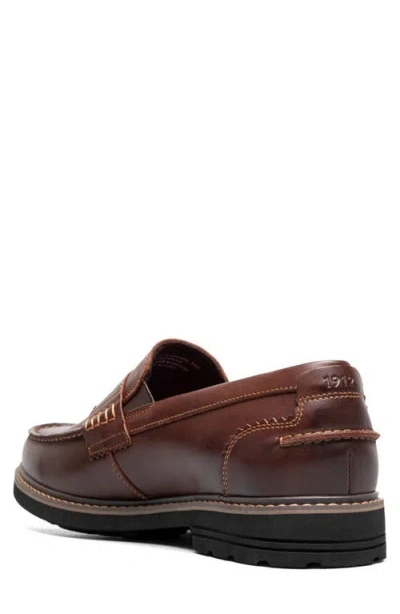 Nunn Bush Odin Ii Penny Loafer In Burgundy