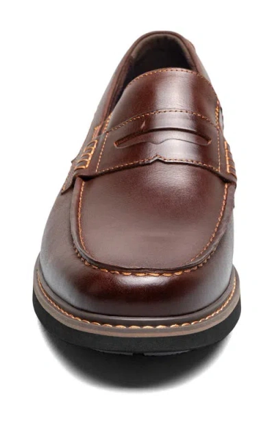 Nunn Bush Odin Ii Penny Loafer In Burgundy