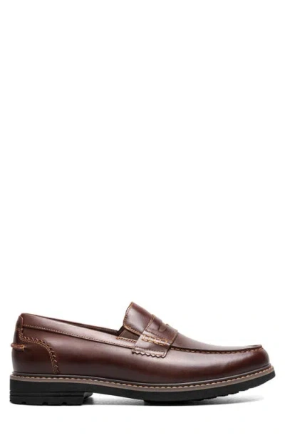 Nunn Bush Odin Ii Penny Loafer In Burgundy