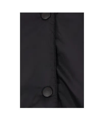 Aspesi Relaxed Fit Black Polyamide Jacket With Hood In Black