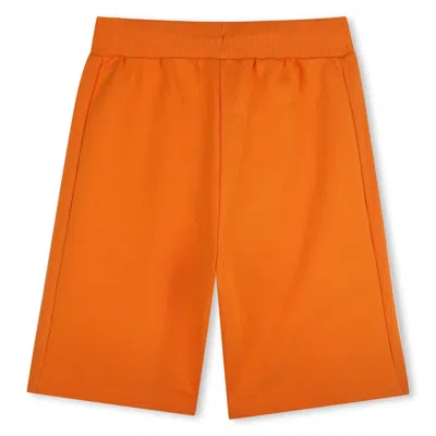 Kenzo Orange-print Bermuda Shorts In Orange