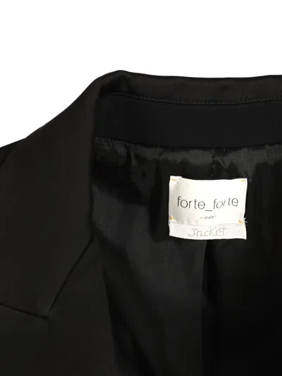 Forte Forte Long Sleeve Blazer In Black