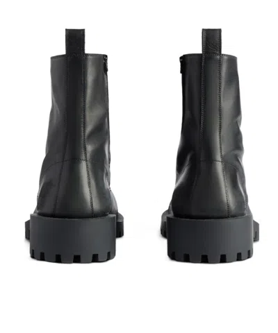 Balenciaga Men's Hummer Lace-up Bootie  In Black