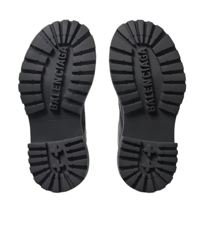 Balenciaga Men's Hummer Lace-up Bootie  In Black
