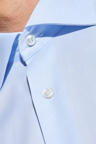 Brioni Long Sleeve Shirt In Blue