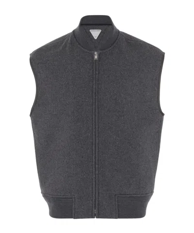 Bottega Veneta Sleeveless Vest In Gray