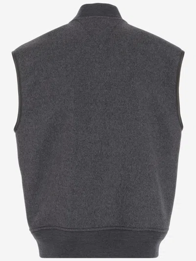 Bottega Veneta Sleeveless Vest In Gray
