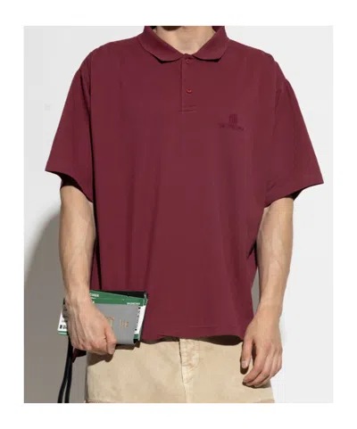 Balenciaga Crewneck Shirt With Nano Bb Style In Brown